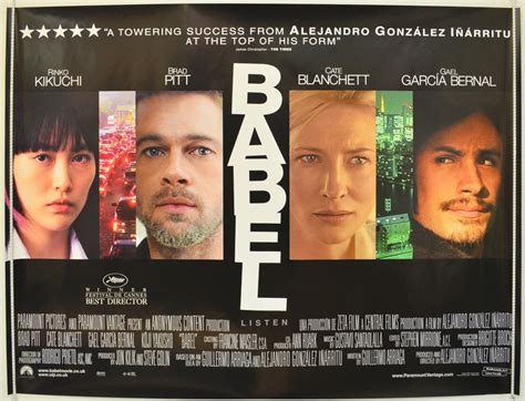 Babel - Original Cinema Movie Poster From pastposters.com British Quad ...