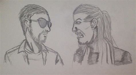 AEW Orange Cassidy vs Chris Jericho (Sketches) by MasterAgito90 on DeviantArt