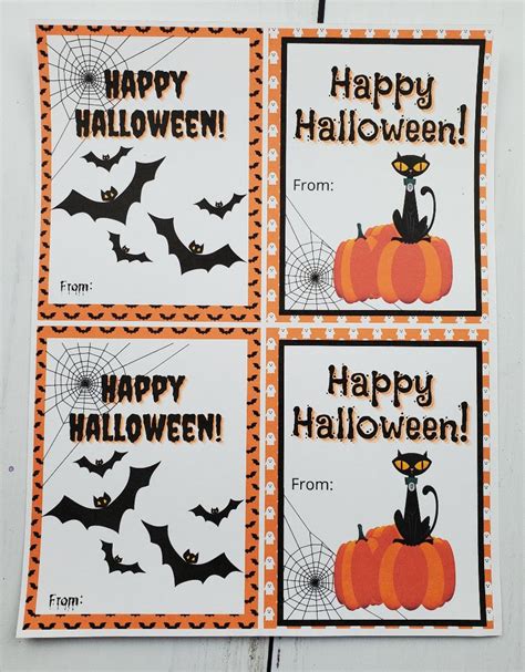 FREE Printable Halloween Tags for Easy Small Gifts! - Leap of Faith Crafting