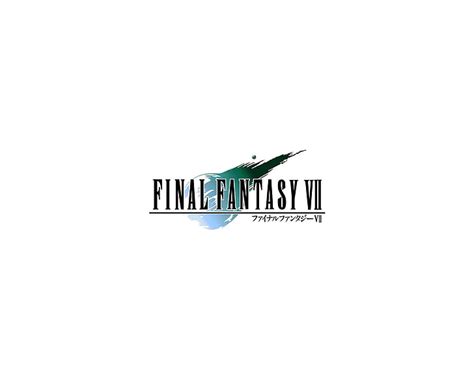 HD wallpaper: final fantasy final fantasy vii logos simple background Video Games Final Fantasy ...