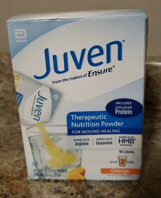 Juven Therapeutic Nutrition Powder ORANGE For Wound Healing 8 Packets ...