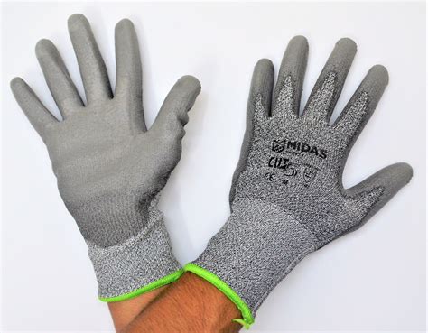 Unisex ISO Cut Resistant Hand Gloves Cut Level 5 Midas Make, Rs 270 /pair | ID: 19986595191