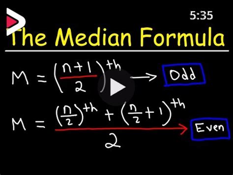 How To Calculate The Median Using a Formula - Statistics دیدئو dideo
