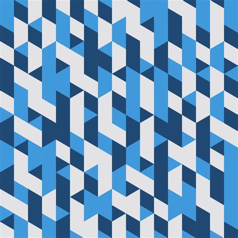 Blue Geometric Seamless pattern Abstract background 19184531 Vector Art ...