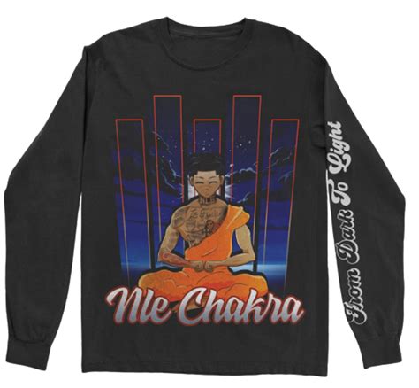 NLE Choppa Merch Black Chakra Long Sleeve | WHAT’S ON THE STAR?