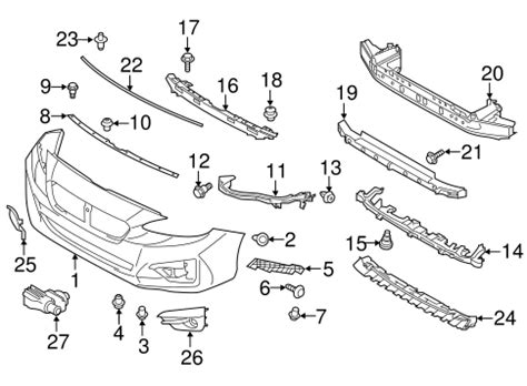 Bumper & Components - Front for 2018 Subaru Impreza | Subaru Parts Store