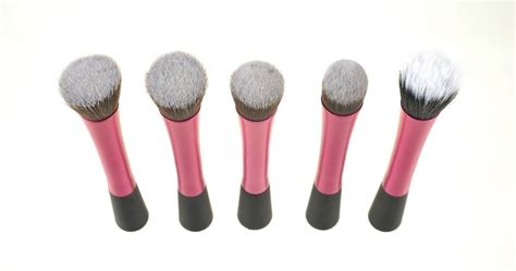 cepillo de maquillaje profesional 5pcs-rojo-Spanish Romwe