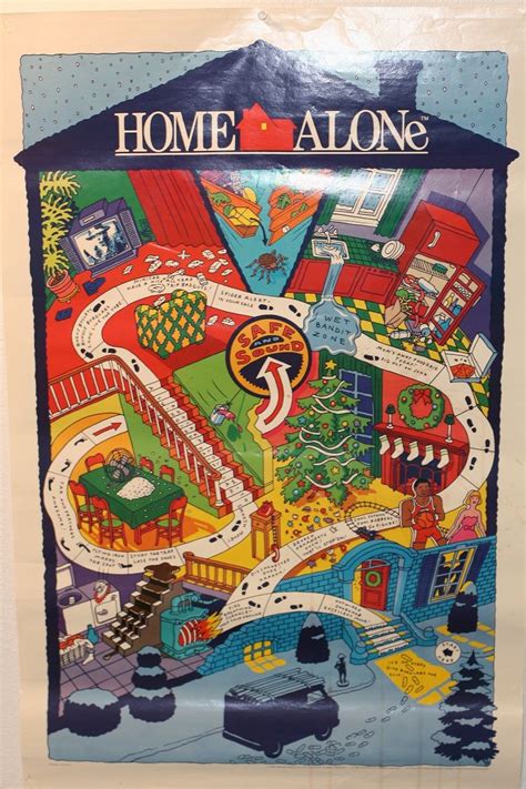 Home Alone Battle Plan Map poster | Home alone, Best christmas movies ...