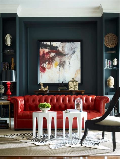 20+ Red Leather Couch Decorating Ideas – The Urban Decor