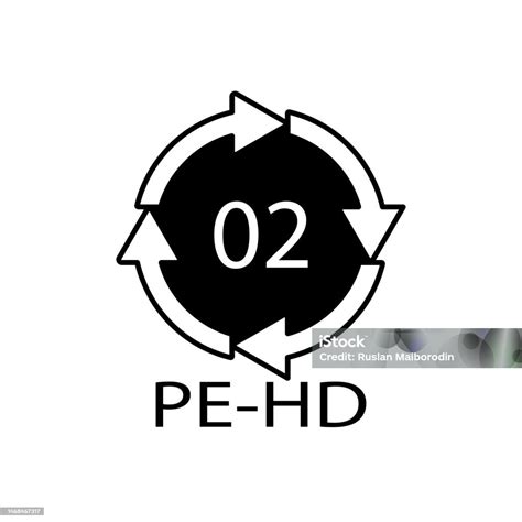 Highdensity Polyethylene 02 Pehd Icon Symbol Stock Illustration ...