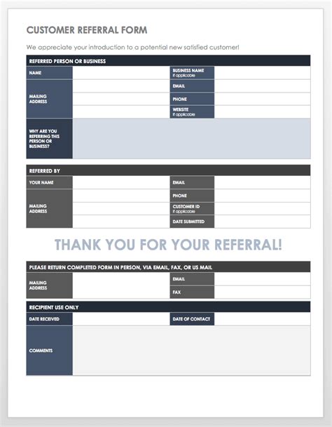 10 Free Referral Templates | Smartsheet