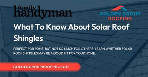 What To Know About Solar Roof Shingles - Golden Group Roofing Company