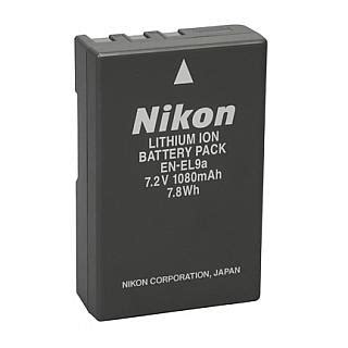 Nikon EN-EL9a Rechargeable Lithium-Ion Battery for Nikon D40, D40x, D60, D3000 & D5000 ...