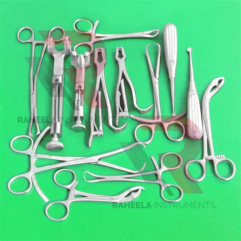 Assorted Orthopedic Surgical Instruments 14 Pcs Set - Raheela Instruments