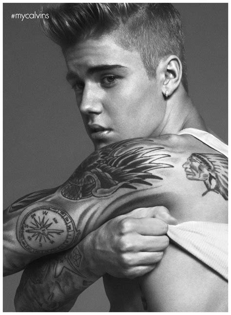 Justin Bieber Poses for Calvin Klein Jeans Spring 2015 Campaign Shoot