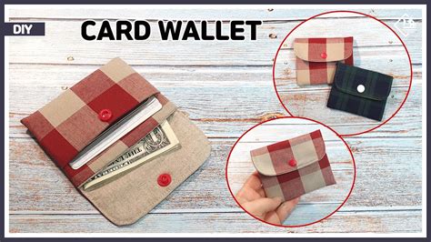 DIY How to make a card wallet easily / mini wallet / sewing tutorial ...