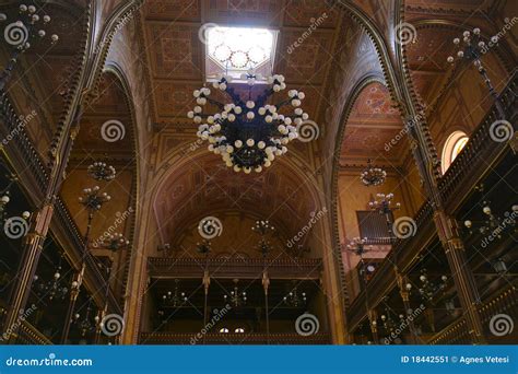 Gorgeous Interior of the Great Synagogue, Budapest Stock Image - Image of evil, history: 18442551