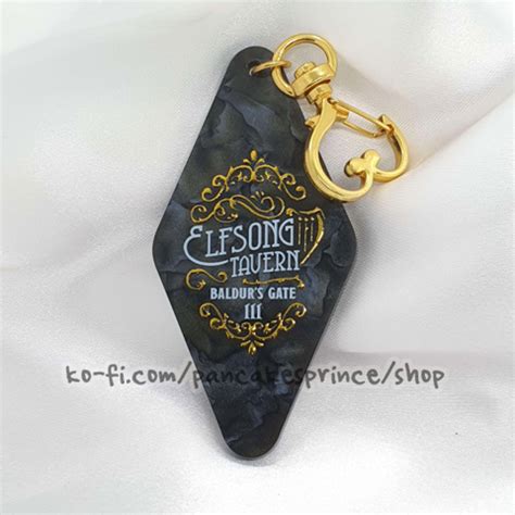 [BG3] Elfsong Tavern Keychain - pancakesprince's Ko-fi Shop - Ko-fi ️ ...