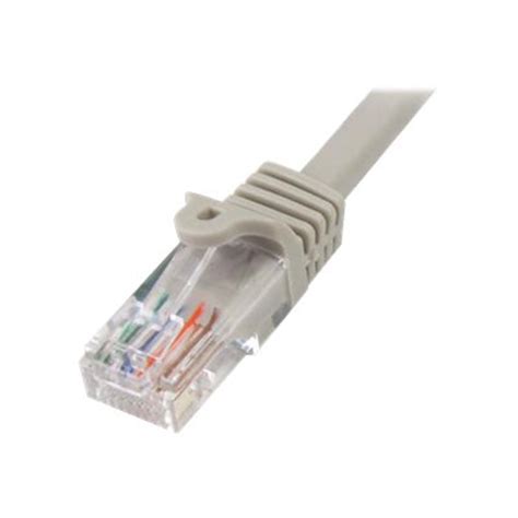 StarTech.com Cat5e Ethernet Cable - 100 ft - Gray- Patch Cable - Snagless Cat5e Cable - Long ...