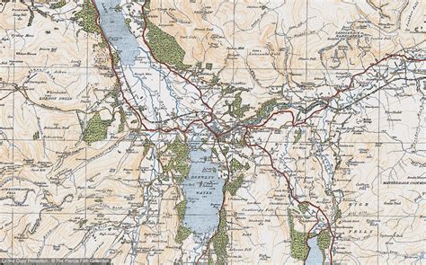 Historic Ordnance Survey Map of Keswick, 1925