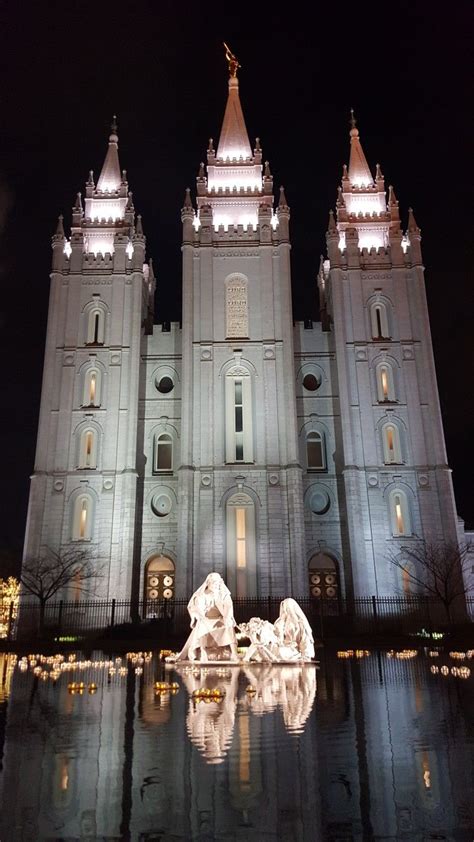 Mormon temple lights Salt Lake 2016 | Mormon temple, Cologne cathedral ...