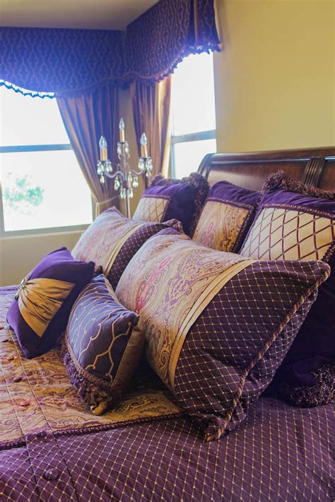 Purple and Gold Master Bedroom – Norwood Furniture – Norwood Furniture