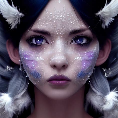 Epic close-up anime style portrait of an ethereal | Midjourney