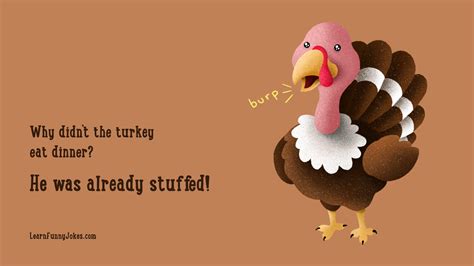 Stuffed - Funny Thanksgiving Zoom Background — Learn Funny Jokes