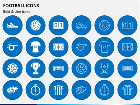 Football Icons PowerPoint Template - PPT Slides