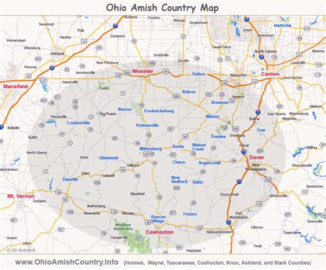 Ohio Amish Country | Area Map & Information