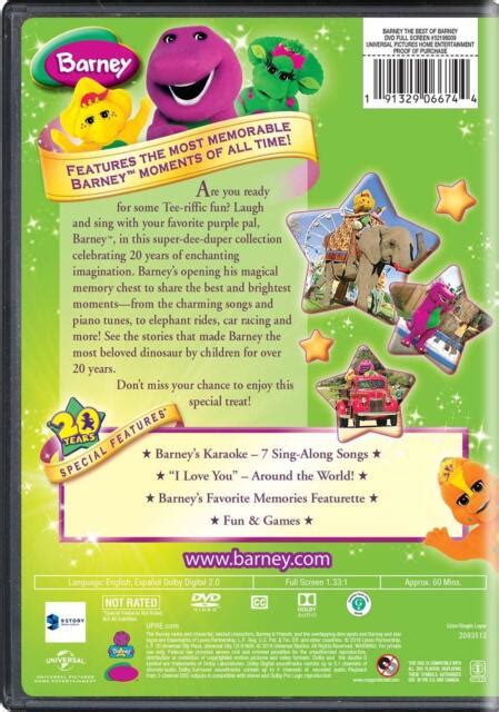 Barney Purple Dinosaur Children's TV Series Best of Collection + SONGS ...