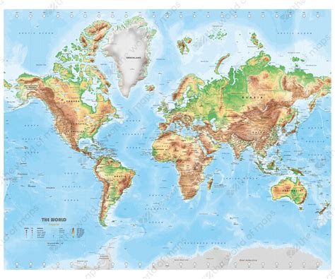 Where Can I Buy A Big Map Of The World – Topographic Map of Usa with States