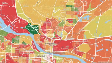 Rich Detailed Vector Area Map Of North Little Rock Ar - vrogue.co