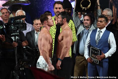 Canelo Vs. Ryder DAZN Weigh In & Photos - Latest Boxing News