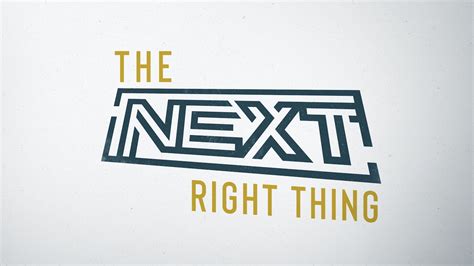 The Next Right Thing - Crossings