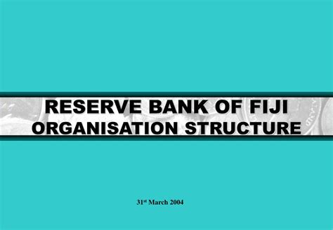 PPT - RESERVE BANK OF FIJI ORGANISATION STRUCTURE PowerPoint Presentation - ID:5664461