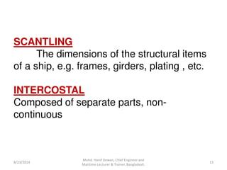 Ship Construction- Ship Dimensions | PPT