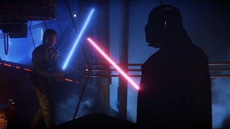 HD Wallpaper: Epic Lightsaber Duel of Luke Skywalker and Darth Vader