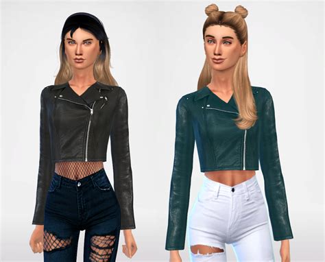 Leather Jackets CC & Mods You Need to Have — SNOOTYSIMS