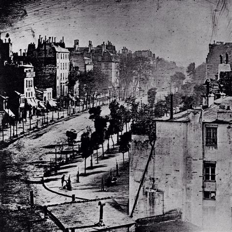 "Boulevard du Temple", taken by Louis Daguerre in 1838 in … | Flickr