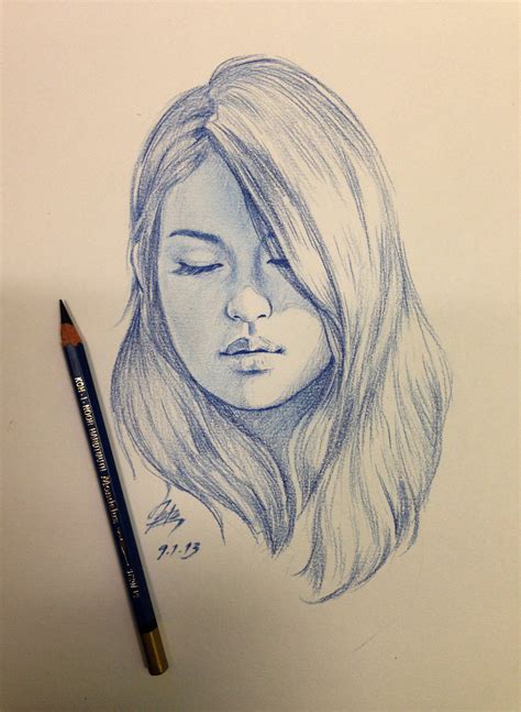 Beautiful Girl Face Drawing at GetDrawings | Free download