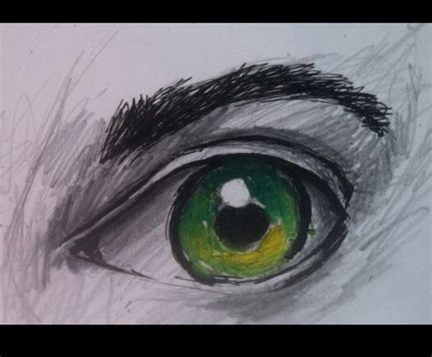 Green Eyes Drawing at PaintingValley.com | Explore collection of Green Eyes Drawing