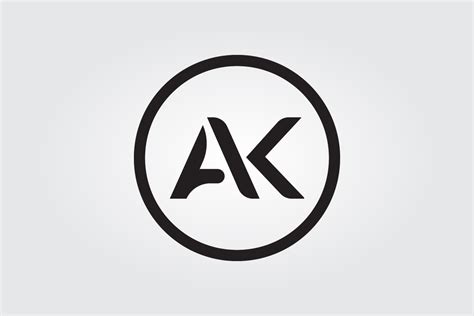 Creative Letter AK Logo Design Graphic by Rana Hamid · Creative Fabrica