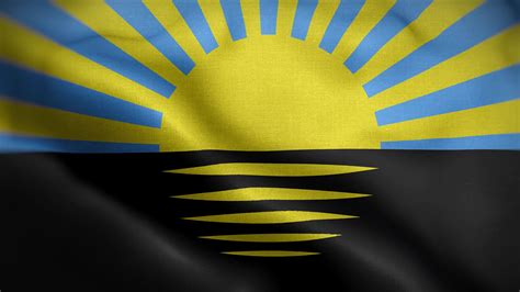 Donetsk Oblast Flag Loop Background 4K 12899909 Stock Video at Vecteezy