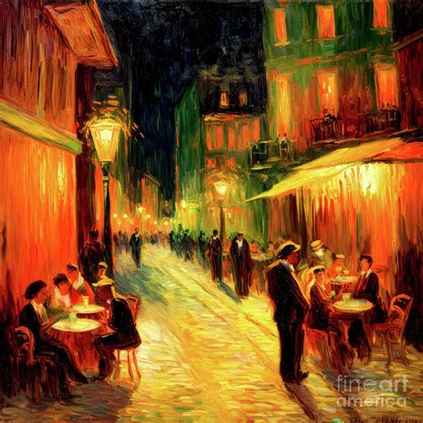 Paris Cafe Digital Art by Fine Art Attic - Fine Art America