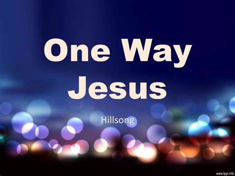 One Way Jesus