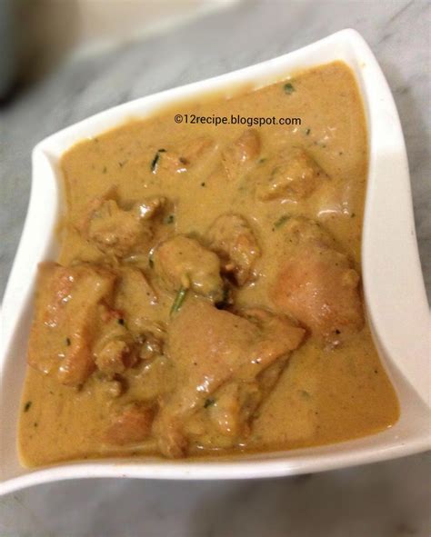 Malai Chicken Curry - Recipe Book