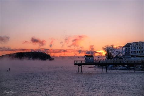 Sea Smoke Sunrise Bar Harbor, Maine | National parks photography, Sunrise, National parks