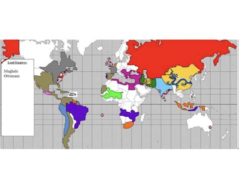 History World Map 1750 Quiz