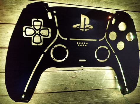 Playstation 5 Game Controller Backlit Sign Wall Art Video | Etsy